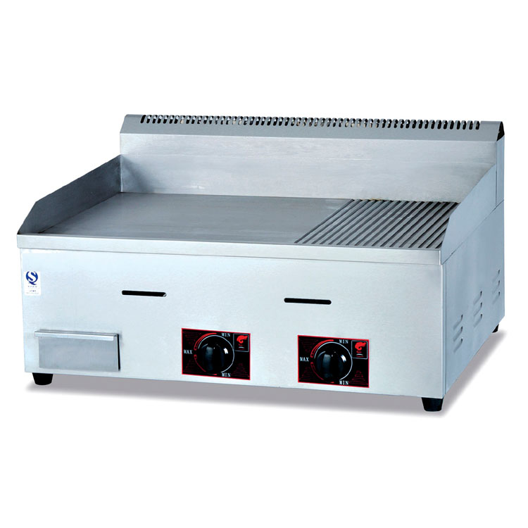 GH-722 Commercial Stainless Steel Gas Broiled Grill With 2/3 Flat And 1 ...